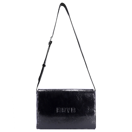 Nov Unisex Large Messenger (Crinkled Black)