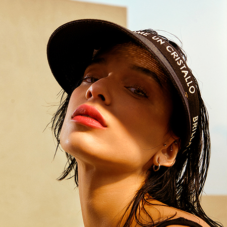 Raffia Sun Visor Cap (Black)