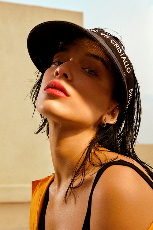 Raffia Sun Visor Cap (Black)