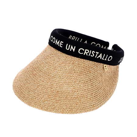 Raffia Sun Visor Cap (Natural)