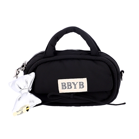 FOFO Padding Chain Cross Bag (Black) + Charm