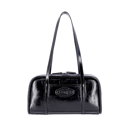 Lire Medium Shoulder Bag (Black)