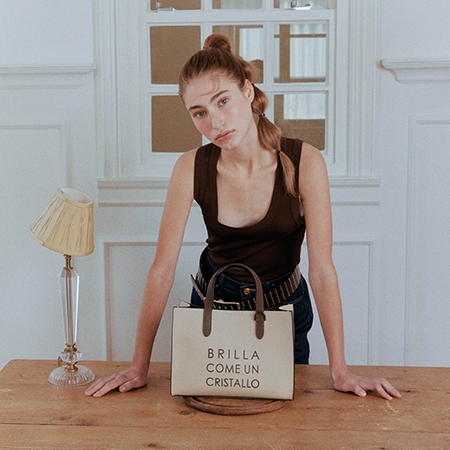 MARCE Half Tote Bag (Ivory)