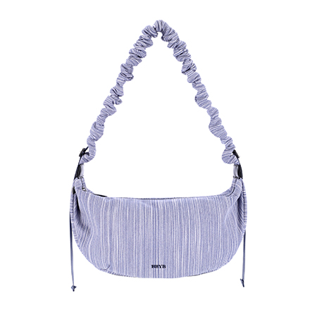 Noi Ruffle Large Shoulder Bag (Blue)
