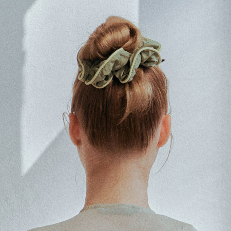 Noi Woven Scrunchie (Khaki)