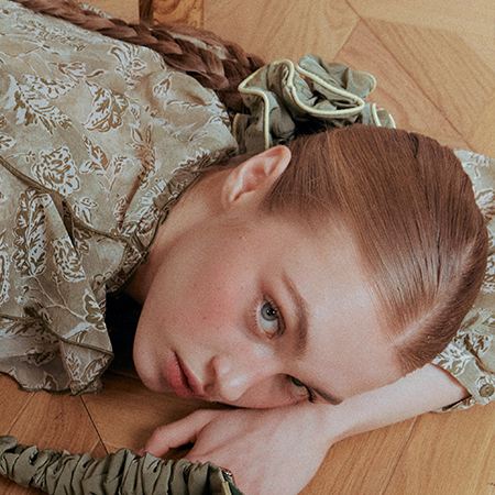 Noi Woven Scrunchie (Khaki)