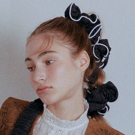 Noi Cotton Scrunchie (Black)
