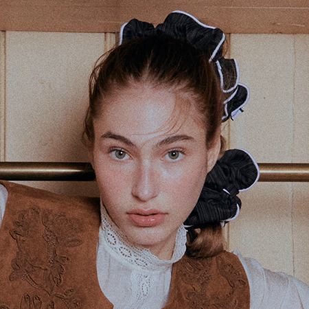 Noi Cotton Scrunchie (Black)