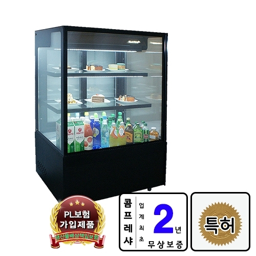 특허 받은 마카롱 제과쇼케이스 UKGS-900 (블랙/화이트) 900x650x1300mm / 서울 경기일부 무료 배송 설치