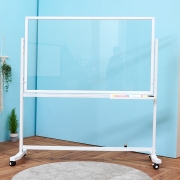 휴그린 이동식 투명 강화 유리 칠판 1200mm / 글라스보드 스탠드 set