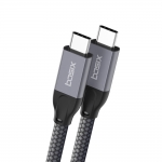 베이식스 USB C to C 100W PD 고속충전 10Gbps 고속 데이터 전송 케이블, 맥북 4K/60Hz UHD 영상지원