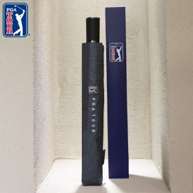 PGA2단자동 블랙메탈 우산