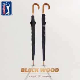 PGA70자동 블랙우드핸들 장우산