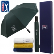 PGA2단자동 암막 우양산+170g면사타올세트