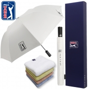 PGA2단자동 암막 우양산+180g모달사타올세트