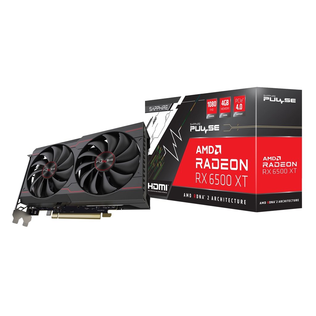 [리퍼비시 AS 3개월 / 벌크] SAPPHIRE 라데온 RX 6500 XT PULSE OC D6 4GB Dual-X (SP0461-1)
