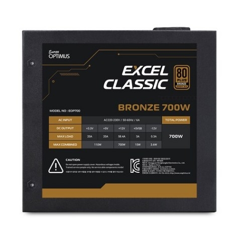 에너지옵티머스 EXCEL CLASSIC 700W 80PLUS BRONZE 230V EU