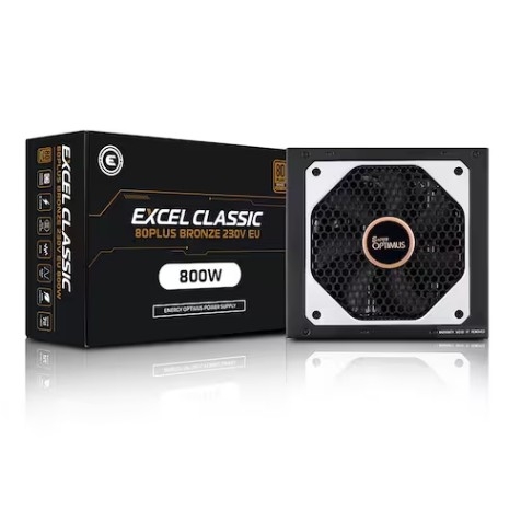 에너지옵티머스 EXCEL CLASSIC 800W 80PLUS BRONZE 230V EU 파워서플라이