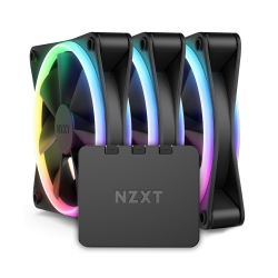 NZXT F120 RGB DUO Matte Black (3PACK/Controller) 시스템 쿨러