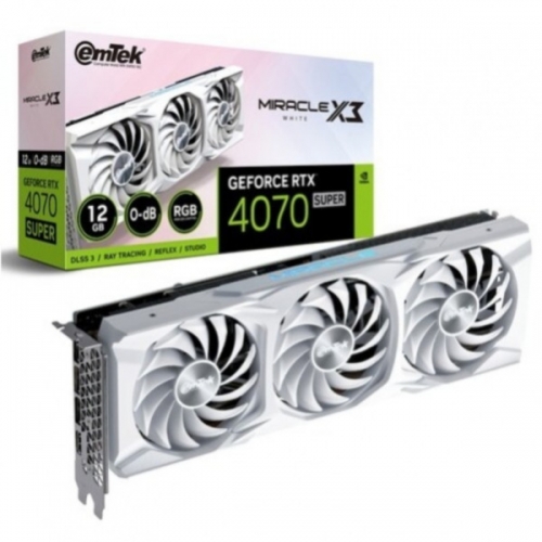 이엠텍 지포스 RTX 4070 SUPER MIRACLE X3 WHITE D6X 12GB