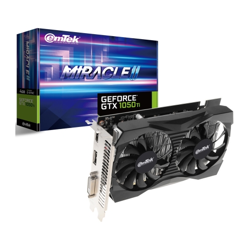 [리퍼비시 AS 24개월 / 벌크] 이엠텍 지포스 GTX 1050 Ti MIRACLE II D5 4GB (XE0752-1rf)