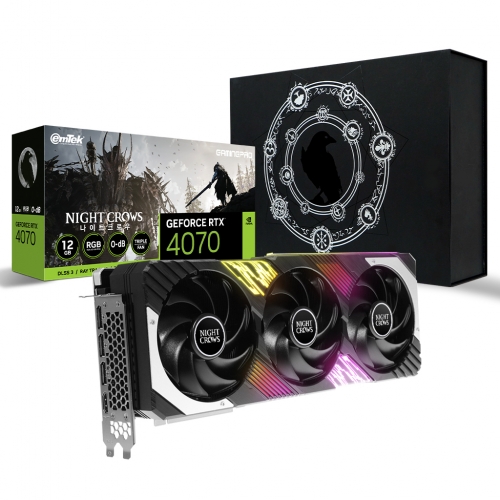 [리퍼비시 AS 18개월 / 벌크]이엠텍 지포스 RTX 4070 GAMINGPRO D6X 12GB 나이트 크로우 Special Edition (XE0762-2)