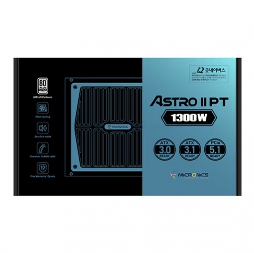 마이크로닉스 ASTRO II PT 1300W 80PLUS PLATINUM 풀모듈러 ATX 3.1 (PCIE5.1)