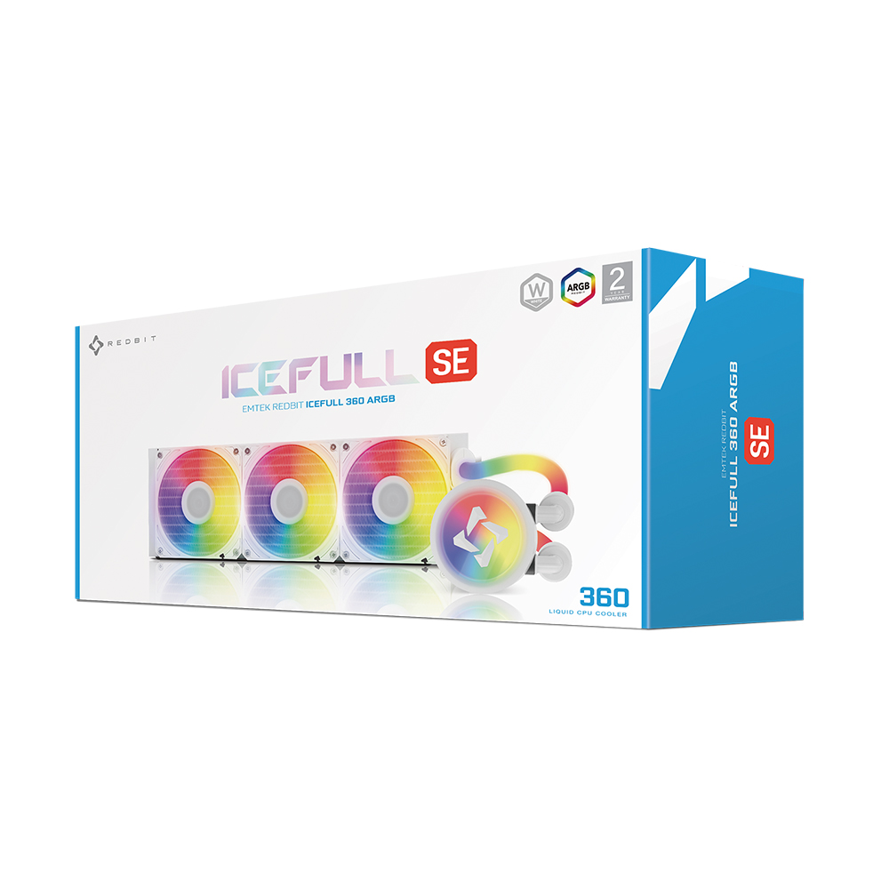 이엠텍 레드빗 ICEFULL 360 ARGB SE CPU 수냉 쿨러
