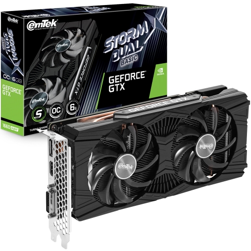 [리퍼비시 AS 3개월 / 벌크] 이엠텍 지포스 GTX 1660 SUPER STORM X Dual BASIC OC D6 6GB (XE0693-2)
