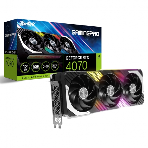 [리퍼비시 AS 6개월 / 벌크] 이엠텍 지포스 RTX 4070 GAMINGPRO D6X 12GB (XE0757-2)