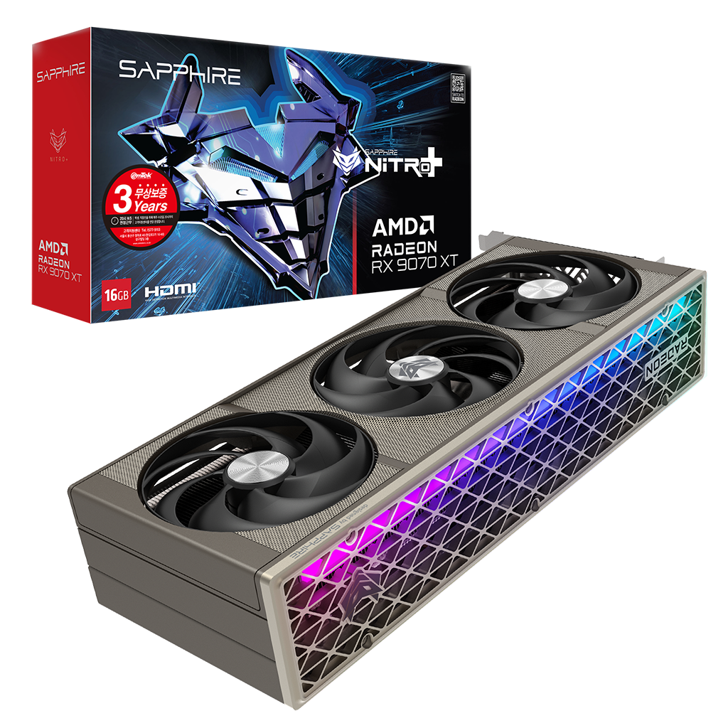SAPPHIRE 라데온 RX 9070 XT NITRO+ OC D6 16GB