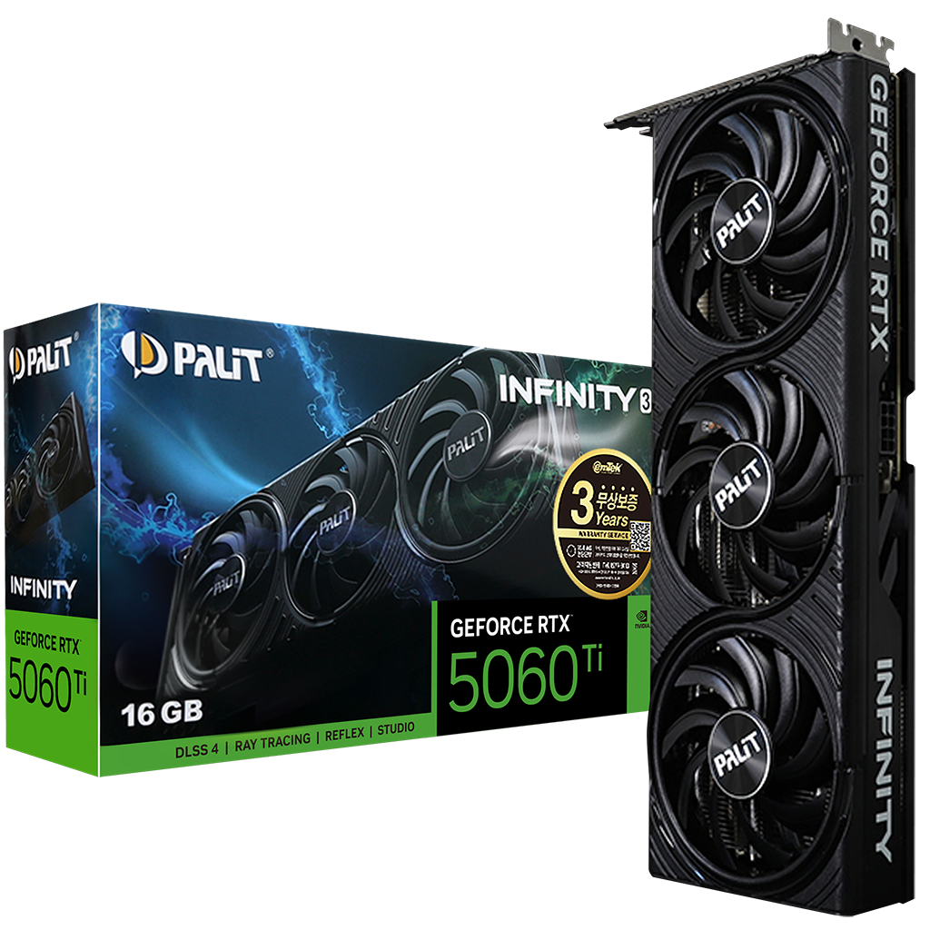PALIT 지포스 RTX 5060 Ti INFINITY 3 D7 16GB 이엠텍