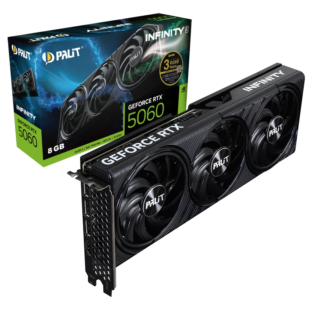 PALIT 지포스 RTX 5060 INFINITY 3 D7 8GB 이엠텍