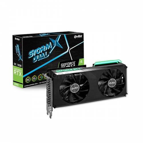 [리퍼비시 AS 3개월 / 벌크 / PCL-E 슬롯 수리] 이엠텍 지포스 RTX 3060 STORM X Dual OC D6 12GB (XE0713-2)