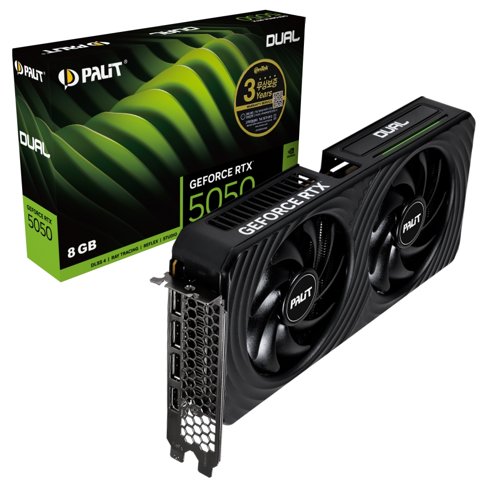 PALIT 지포스 RTX 5050 DUAL D6 8GB 이엠텍