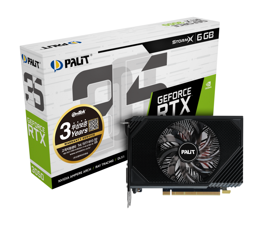 PALIT 지포스 RTX 3050 STORM X D6 6GB 이엠텍