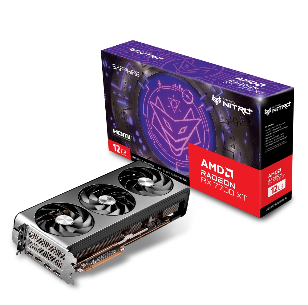 SAPPHIRE 라데온 RX 7700 XT NITRO+ OC D6 12GB