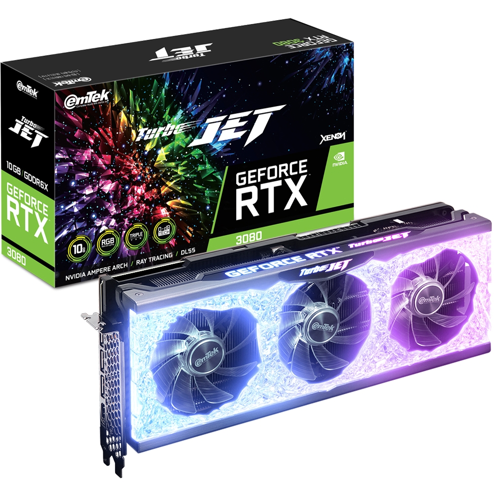 [리퍼비시 AS 3개월 / 벌크] 이엠텍 XENON 지포스 RTX 3080 TURBO JET D6X 10GB (XE0664-2)