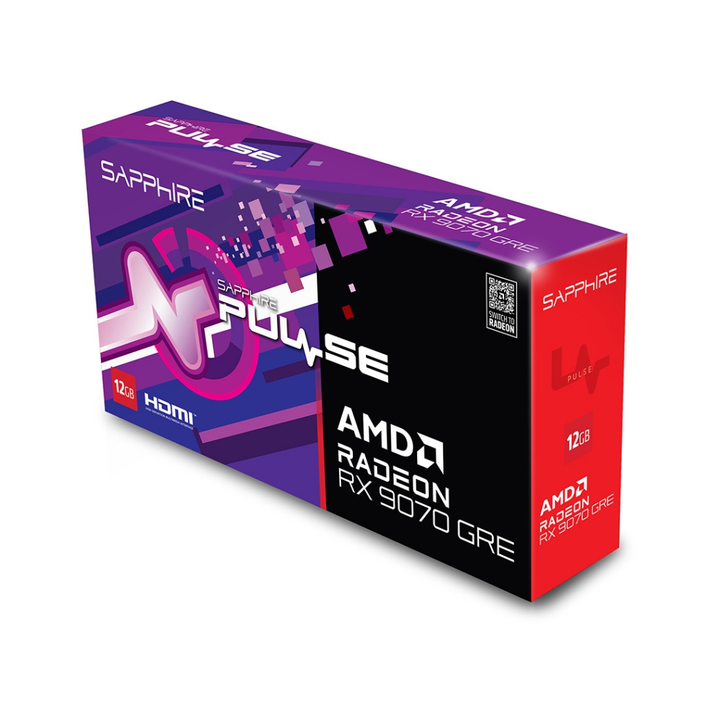 SAPPHIRE 라데온 RX 9070 GRE PULSE OC D6 12GB SAPPHIRE 라데온 RX 9070 GRE PULSE OC D6 12GB