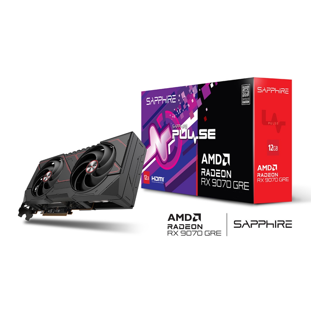 SAPPHIRE 라데온 RX 9070 GRE PULSE OC D6 12GB SAPPHIRE 라데온 RX 9070 GRE PULSE OC D6 12GB