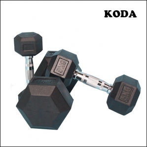 KODA 6각 고무아령덤벨4KG