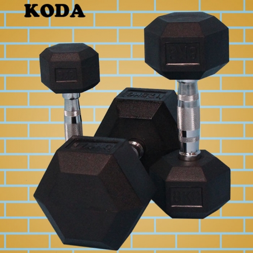 KODA 6각 고무아령덤벨4KG