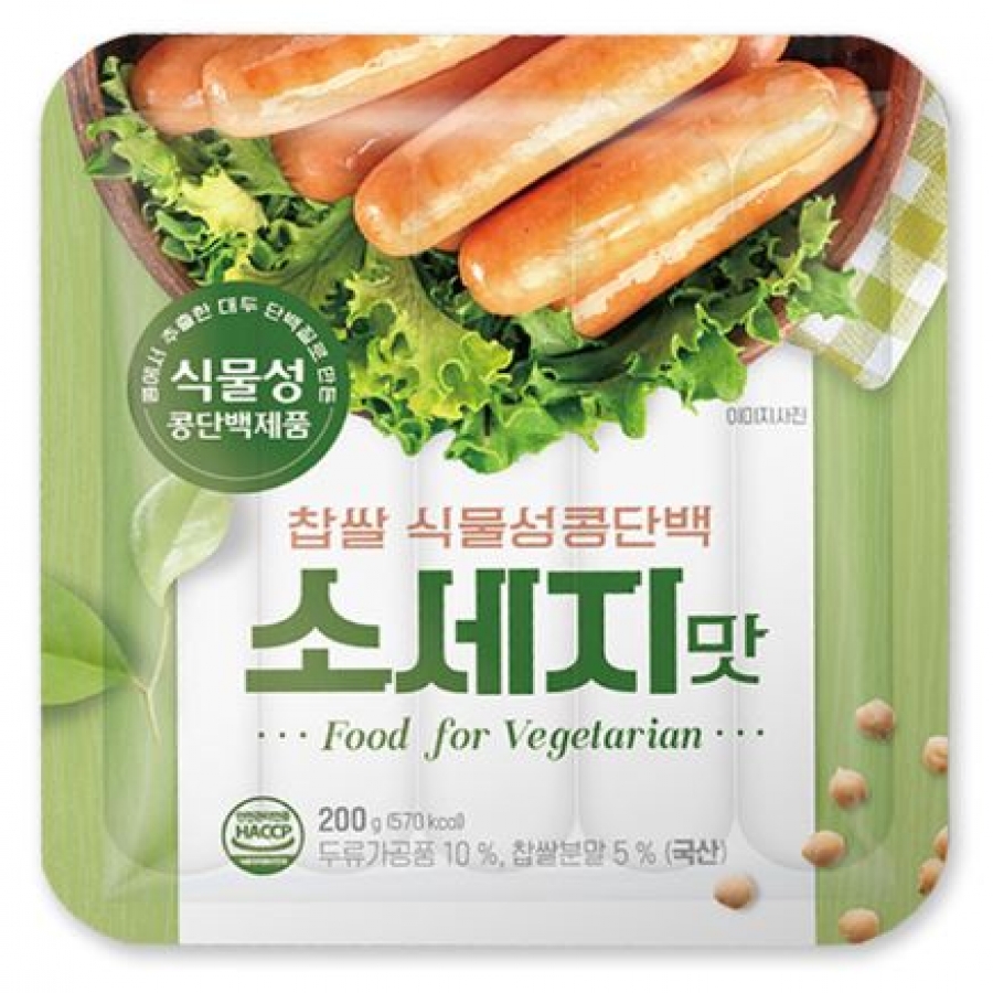찹쌀 식물성 콩단백 소세지맛 200g * 1box(30ea)