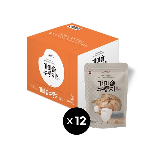 국산쌀 가마솥누룽지 1kg x 12봉