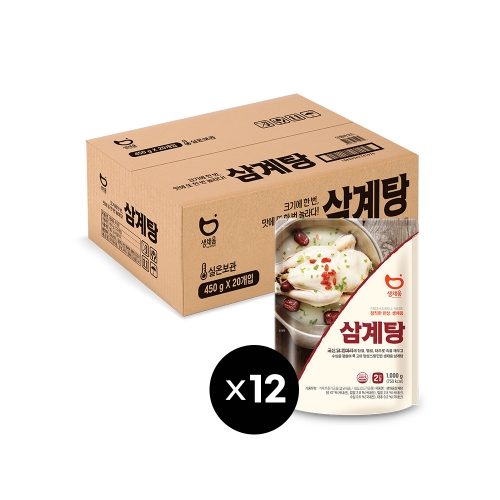 생채움 삼계탕 1kg x 12봉