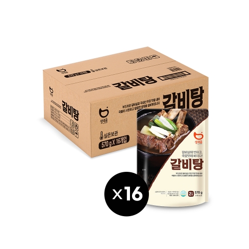 생채움 갈비탕 570g x 16봉