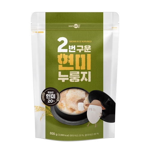 2번 구운 현미 누룽지 800g