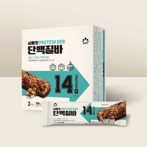 심플잇 단백질바 오리지널 50g x 3개