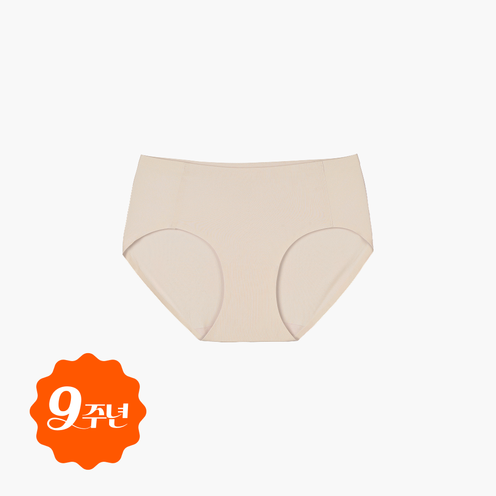 단색 심리스 삼각팬티 아쿠아X