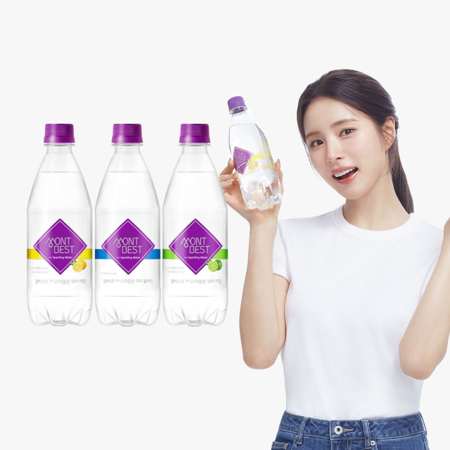 [몽베스트정기배송] 몽베스트 위드 스파클링 워터 플레인/레몬/라임탄산수